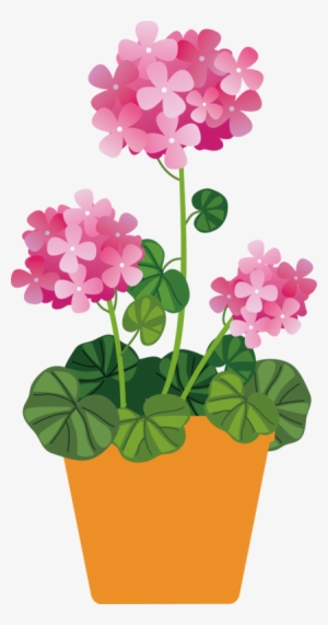 E2576a88 - Pink Flowers Pot Clipart
