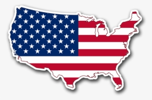 United States Map - North America Map With Flag