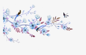 Flower Vector Png Birds