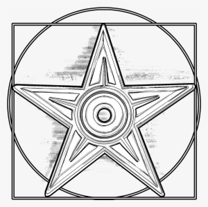 Vitruvian Barnstar Hires - Leonardo Da Vinci Symbol