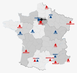 France Map French Intervention Force Police Gendarmerie - 2019 Women's World Cup Cities