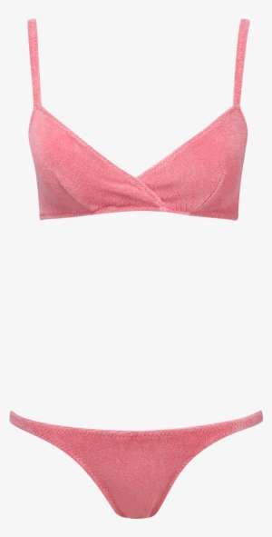 Yasmin Pink Terry Cloth Bikini - Swimsuit