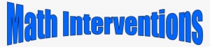 Math Intervention