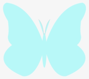 Butterflies Clipart Light Blue - Light Blue Butterfly Clipart
