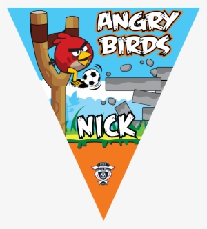 Angry Birds Triangle Individual Team Pennant - Angry Birds Rio Icon