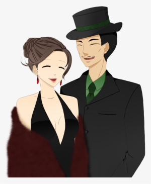 Partygoers Laughing - Tuxedo