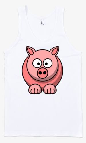 Piggy Fine Jersey Tank Top Unisex - Girl Shirt Transparent Background