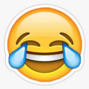 Source - Redbubble - Crying Laughing Emoji No Background