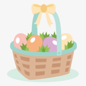 Easter Basket Svg Cut Files Svg Scrapbook Cut File - Clip Art