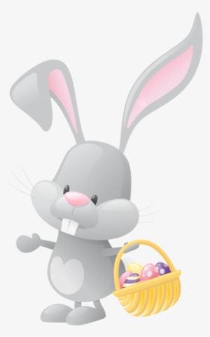 Easter With Basket Png Clip Art Image - Easter Bunny With Basket Clip Art