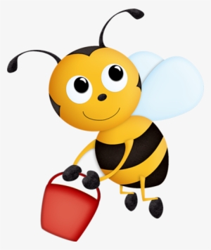 Bee With Bucket - Clipart Pictures Of Honey Bees