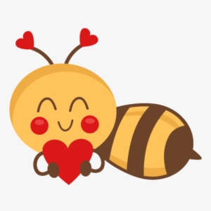 Heart Clipart Bee - Bee With A Heart