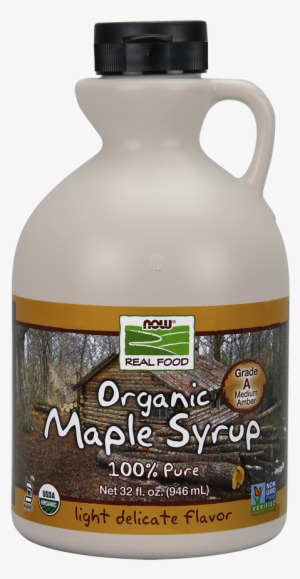 Maple Syrup, Organic Grade A Amber Color - Now Foods Maple Syrup Grade