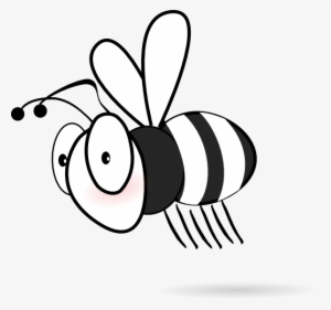 Bees Clipart Outline - Clipart Black And White Bee