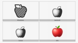 Red Apple On Various Operating Systems - Mcintosh
