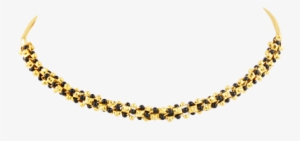 Traditional Mangalsutra With Black Beads In 22kt Yellow - Gold Hand Mangalsutra Designs