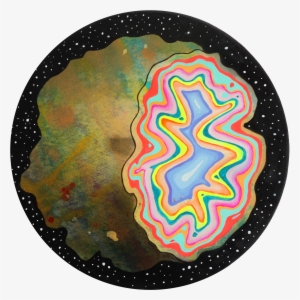 Gouache On Panel - Circle