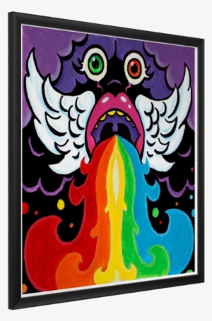 Rainbow Framed Print Heulun - Illustration