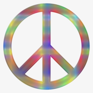 Psychedelic Peace Sign - Psychedelic Peace Sign Png