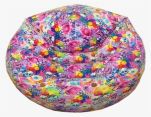 Picture Of Psychedelic Collage Blow-up Chair - Dog