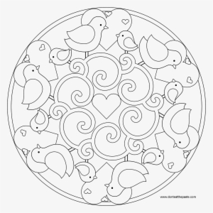 Mandala Pictures To Color The Other Theme Of Coloring - Easy Mandala Coloring Pages Animals