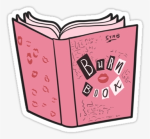Mean Girls Burn Book, Laptop Stickers, Suitcase Stickers, - Book Stickers