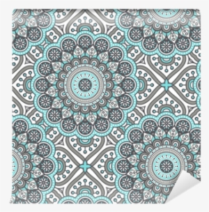 Ethnic Floral Seamless Pattern With Mandalas Wallpaper - Art-b
