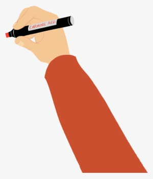 A Bright Marker - Hand With Marker Png