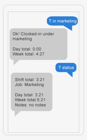 Text Your Timesheet From Any Device To Track Employee - Pick A Number Text