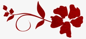 ลาย ดอกไม้ สี แดง