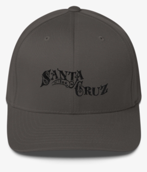 Santa Cruz Victorian History, Black Stitch Flexfit - Baseball Cap