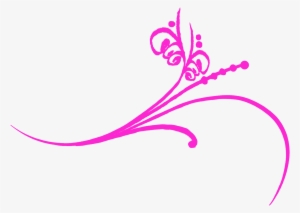 Pink Flourish Clipart - Pink Flourish Png