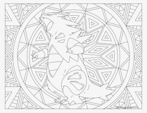 #248 Tyranitar Pokemon Coloring Page - Tyranitar Coloring Page