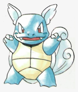 Wartortle Pokemon Red And Green Official Art Render - Wartortle Art