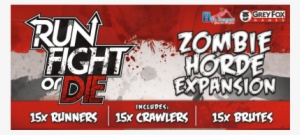 Zombie Horde Expansion - Run Fight Or Die Board Game: Zombie Horde Expansion