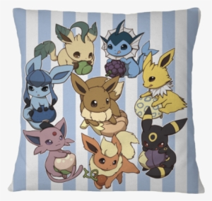 Chibi Eeveelutions Pillow Cover - Eevee Evolutions Cute