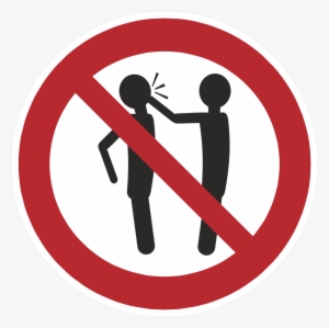 Schlagen Verboten Schild