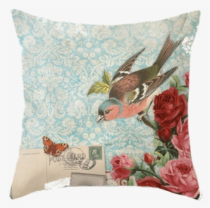 Cojin Vintage Love Flores - Polyester