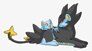 Parental Supervision Is A Lot Easier When You Can See - Pokemon Luxray And Shinx