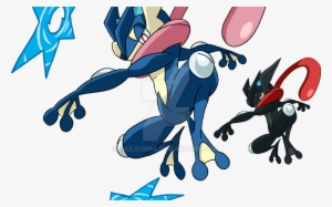 658 Greninja Art V2 By Tails19950 On Deviantart - Pokemon Para Dibujar A Greninja