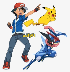 Xy Pikachu Y Greninja - Ash Xy