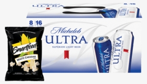00 For Michelob Ultra® And Smartfood® Popcorn Combo - Michelob Ultra Light Beer, 8 Pack, 16 Fl Oz