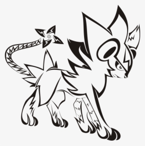 Tribal Luxray Tattoo By Newtoniannocturn On Deviantart - Luxray Black And White