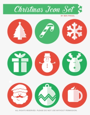 Cute Christmas Icon Set - Christmas Cute Icon