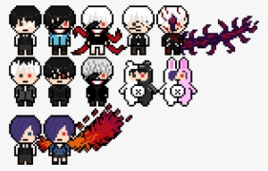 Tokyo Ghoul Danganronpa-like Pixel Arts - Tokyo Ghoul Pixel Art