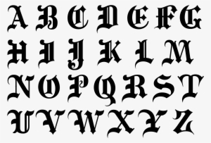 Png Library Library Goth Letters Related Keywords - Goth Letters