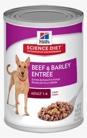 Sd Adult Beef And Barley Entree Dog Food Canned Productshot - Science Diet Dog Food Cans