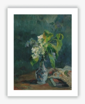 Lilacs - Giclee Painting: Gauguin's Lilacs, 1885, 61x46in.