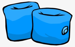 Blue Water Wings Icon - Swimming Armbands Clipart
