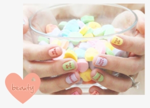 Easy To Make Conversation Heart Cakes For A Valentine's - Valentine's Manicure